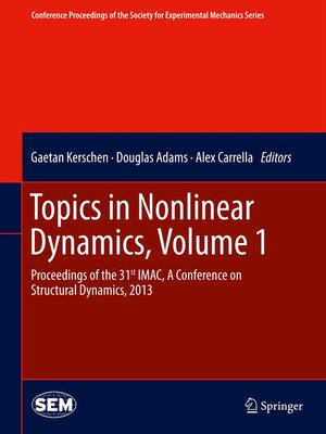cover image of Topics in Nonlinear Dynamics, Volume 1